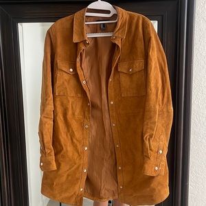 Mid Length Suede Jacket
